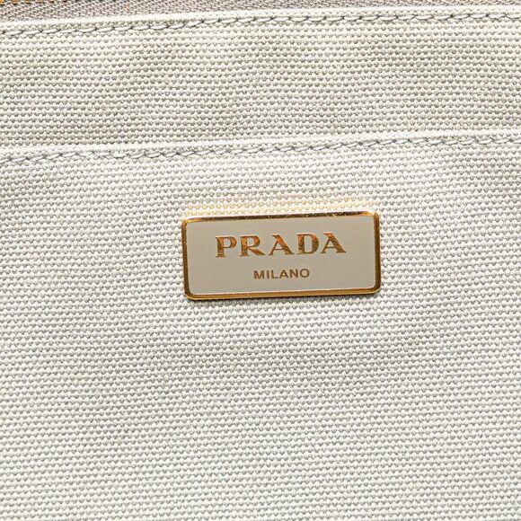 Prada Canvas Canapa GM Flower Tote Bag - Picture 6 of 6